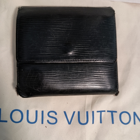 Louis Vuitton Handbags - Louis Vuitton Black Epi Saffiano Leather Trifold Wallet Authentic